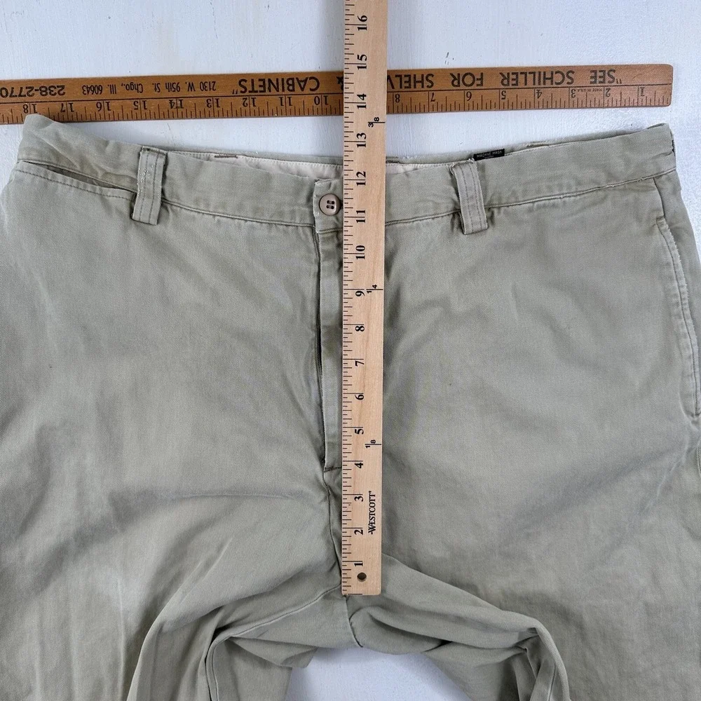VTG Ron Herman Chino‎ PANTS 36x32 Men Beige Khaki Soft Cotton Flat Front Tag 38